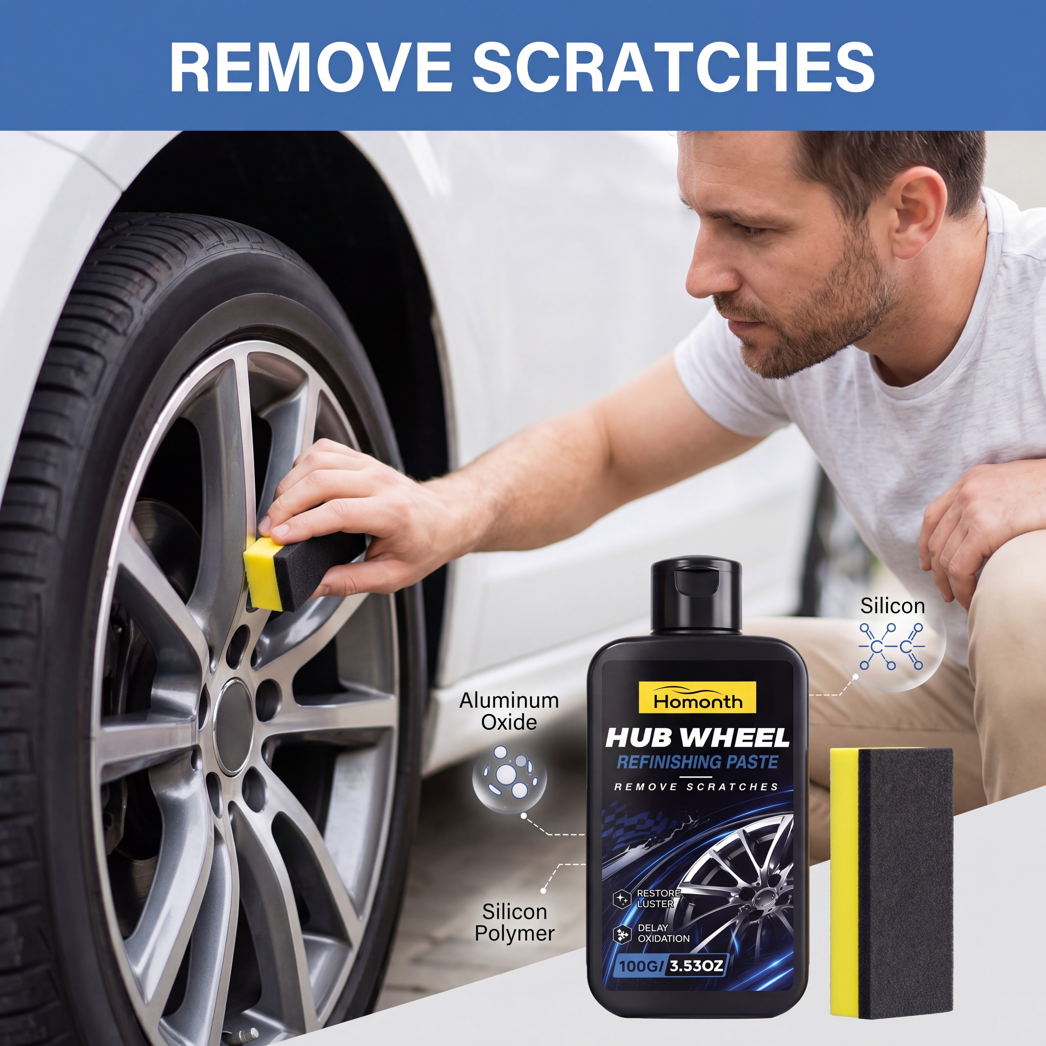Wheel Polish Paste Scratch Rem - Wheel Cleaner Alloy review and price