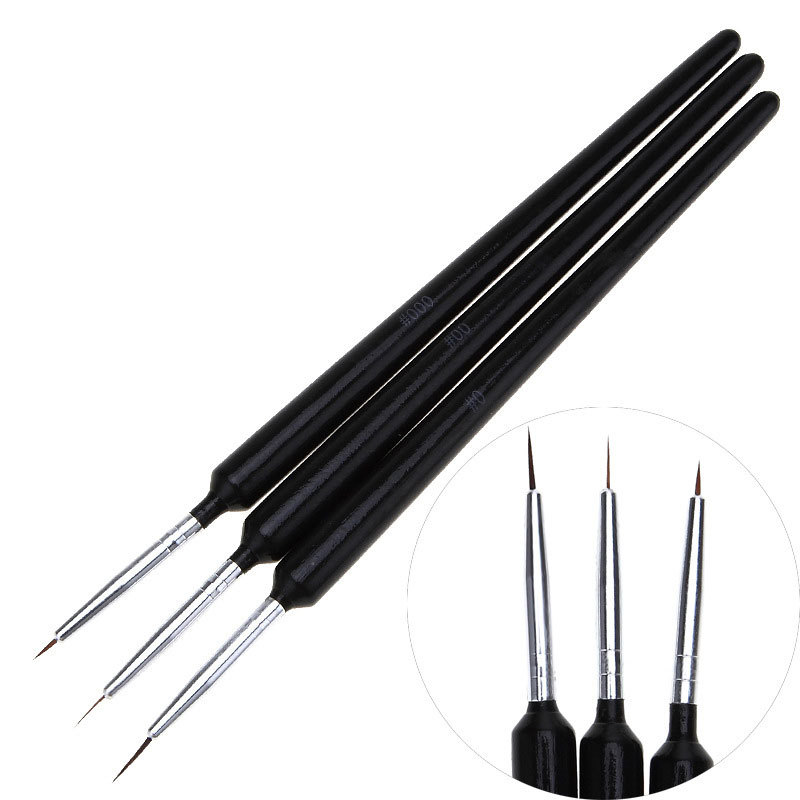 3Pcs Ultra-fine Nail Art Liner - Detailing Brush Set review and price