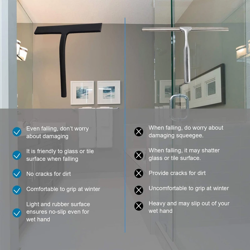 Silicone Squeegee Streak Free  - Glass Cleaner Streak review and price