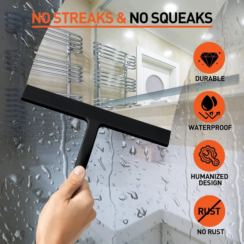 Silicone Squeegee Streak Free  - Glass Cleaner Streak review and price