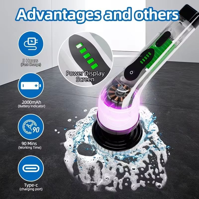 Wireless Electric Spin Scrubbe - Car Cleaning Brush review and price