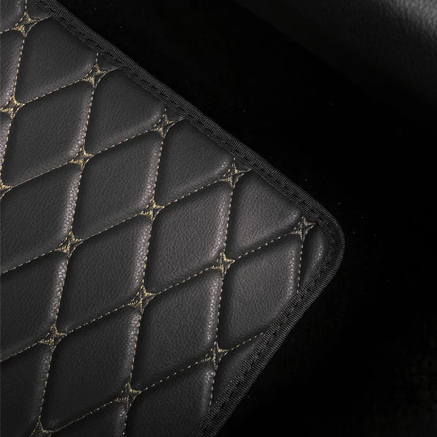 4pcs PU Leather Black Car Floo - Leather Cleaner Interior review and price