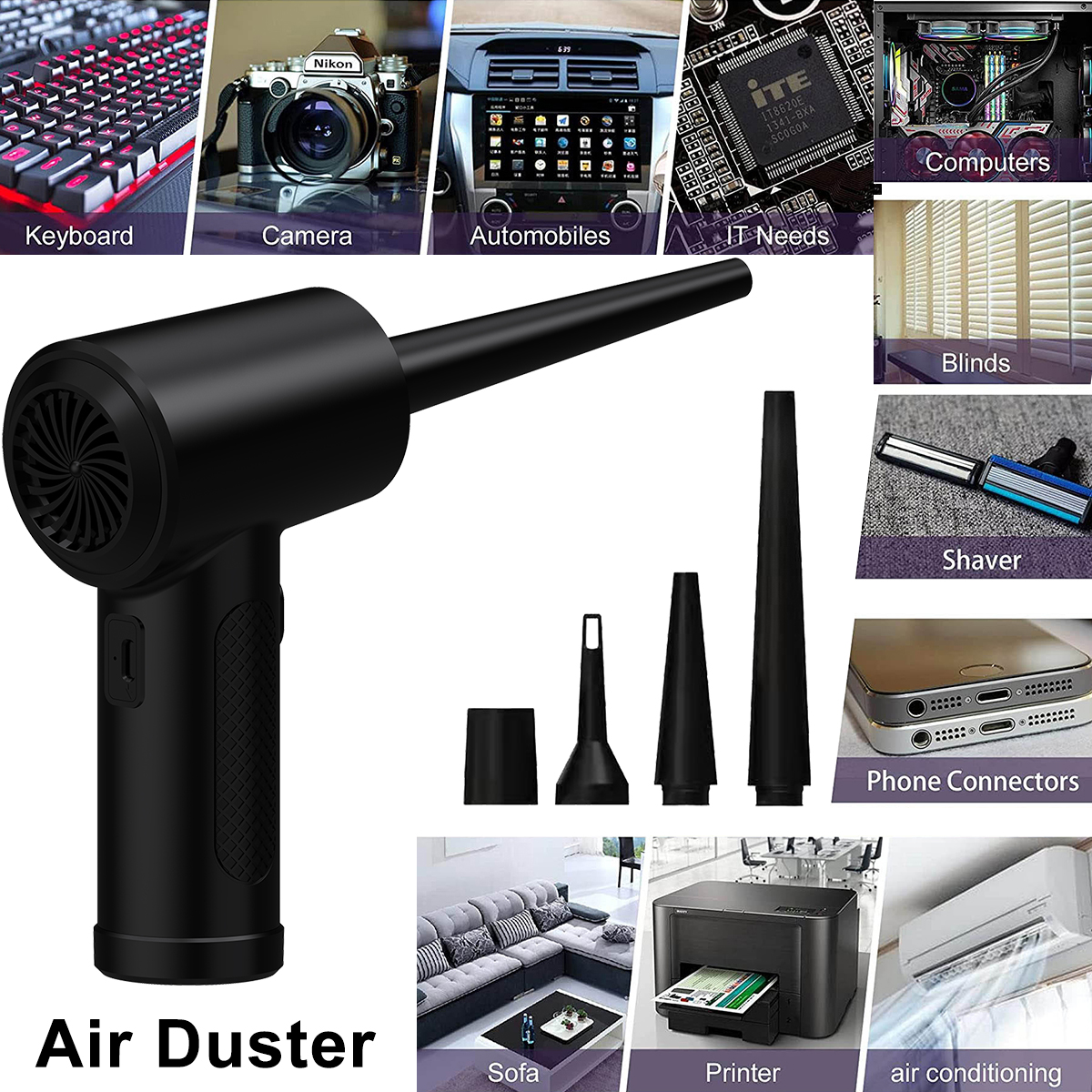 Compressed Air Duster for Comp - Dryer Car Blower review and price
