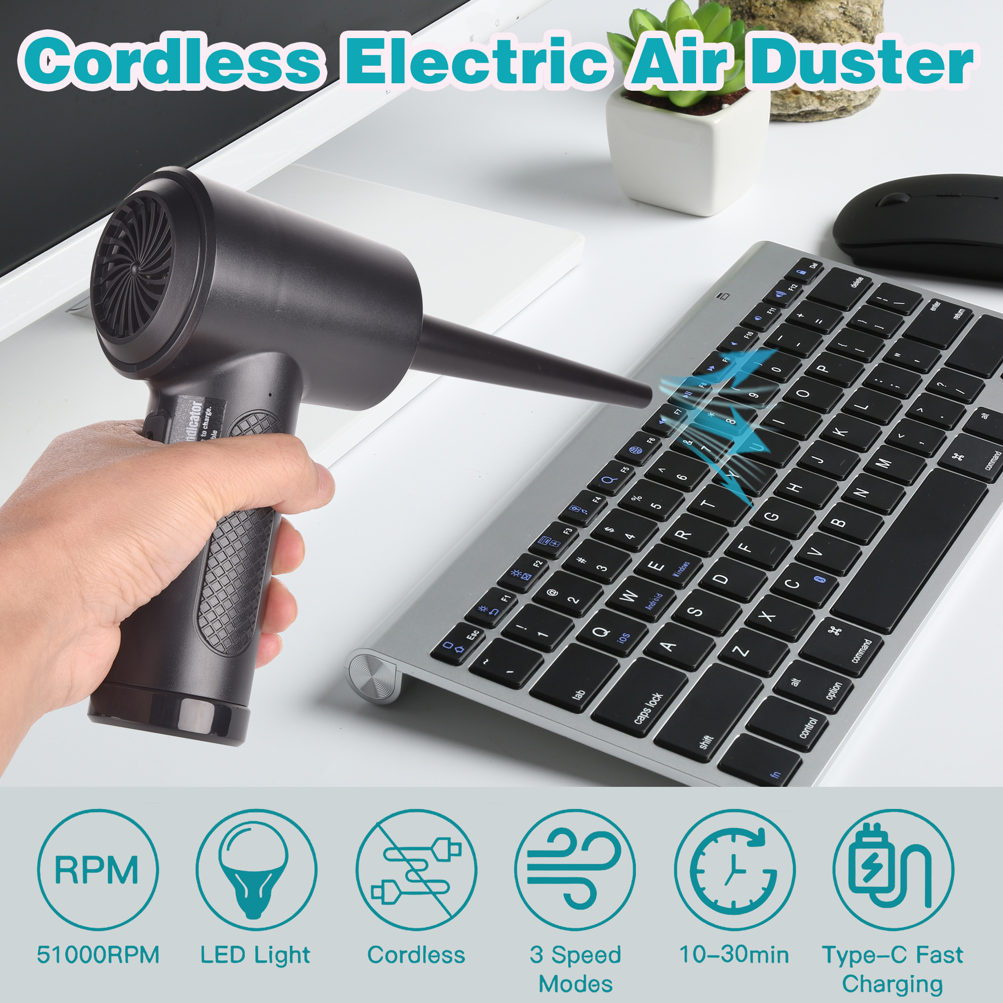 Compressed Air Duster for Comp - Dryer Car Blower review and price