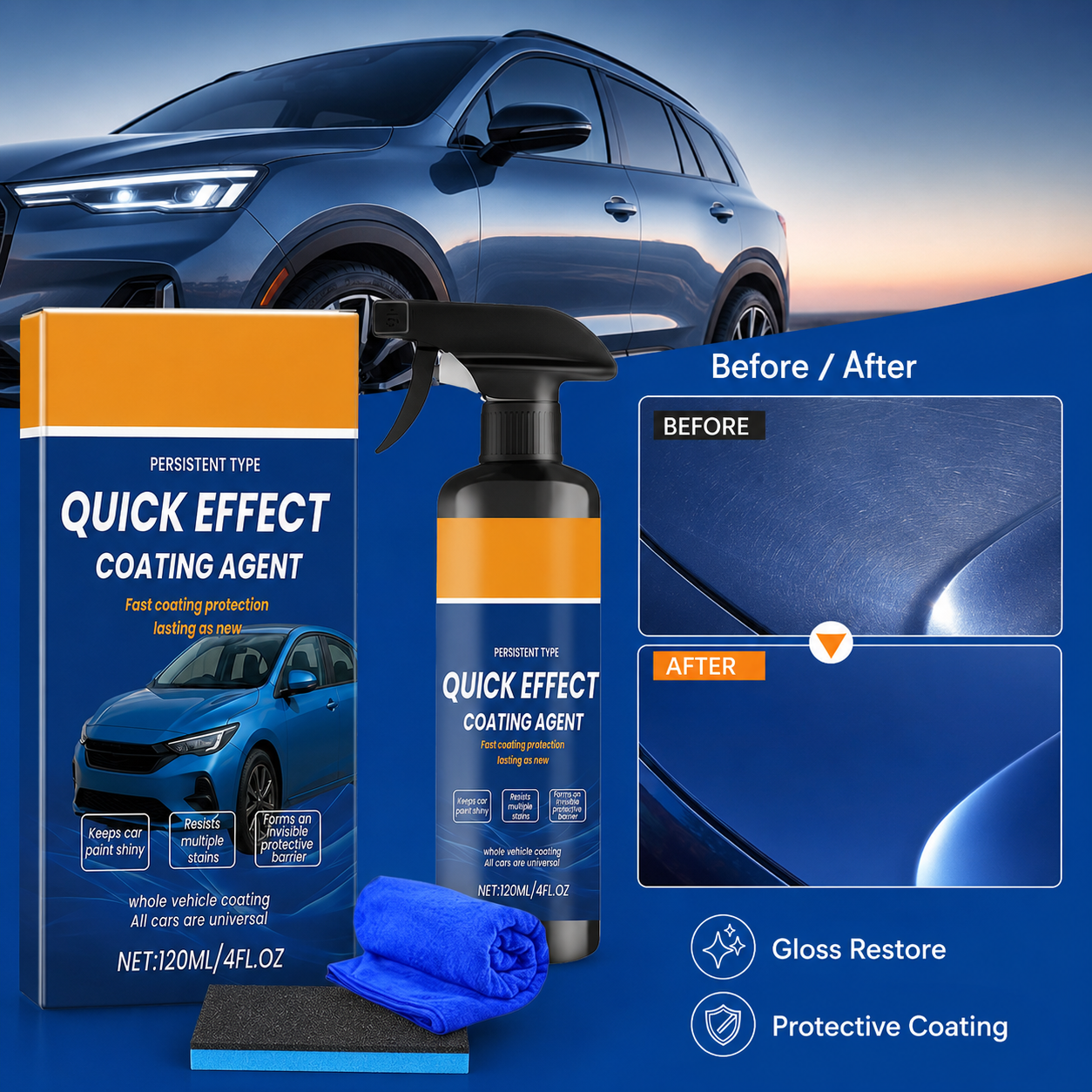 Car Coating Spray Quick Effect - Car Wax Ceramic Coating review and price