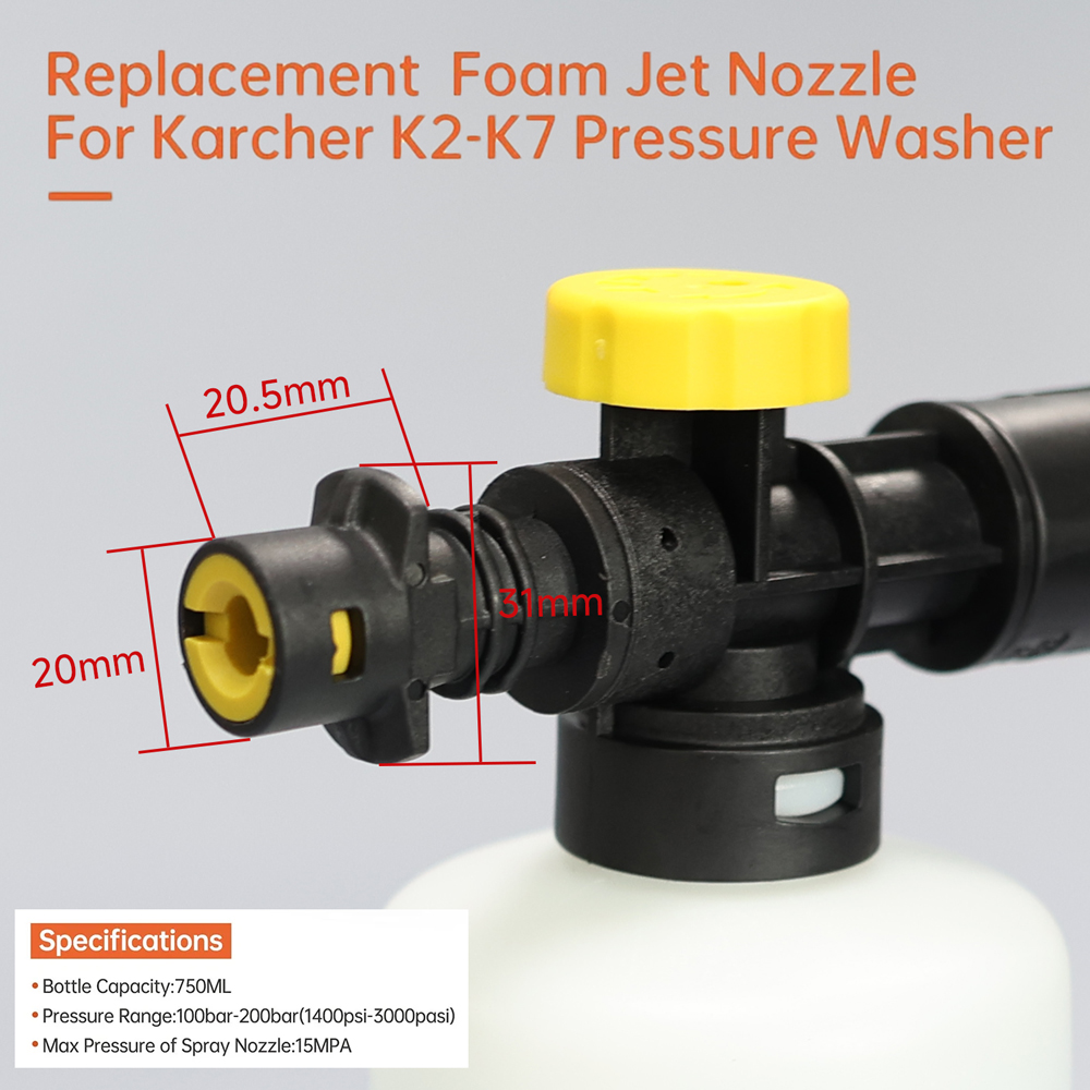 Foam Cannon for Karcher K2 K3  - Pressure Washer Foam Gun review and price