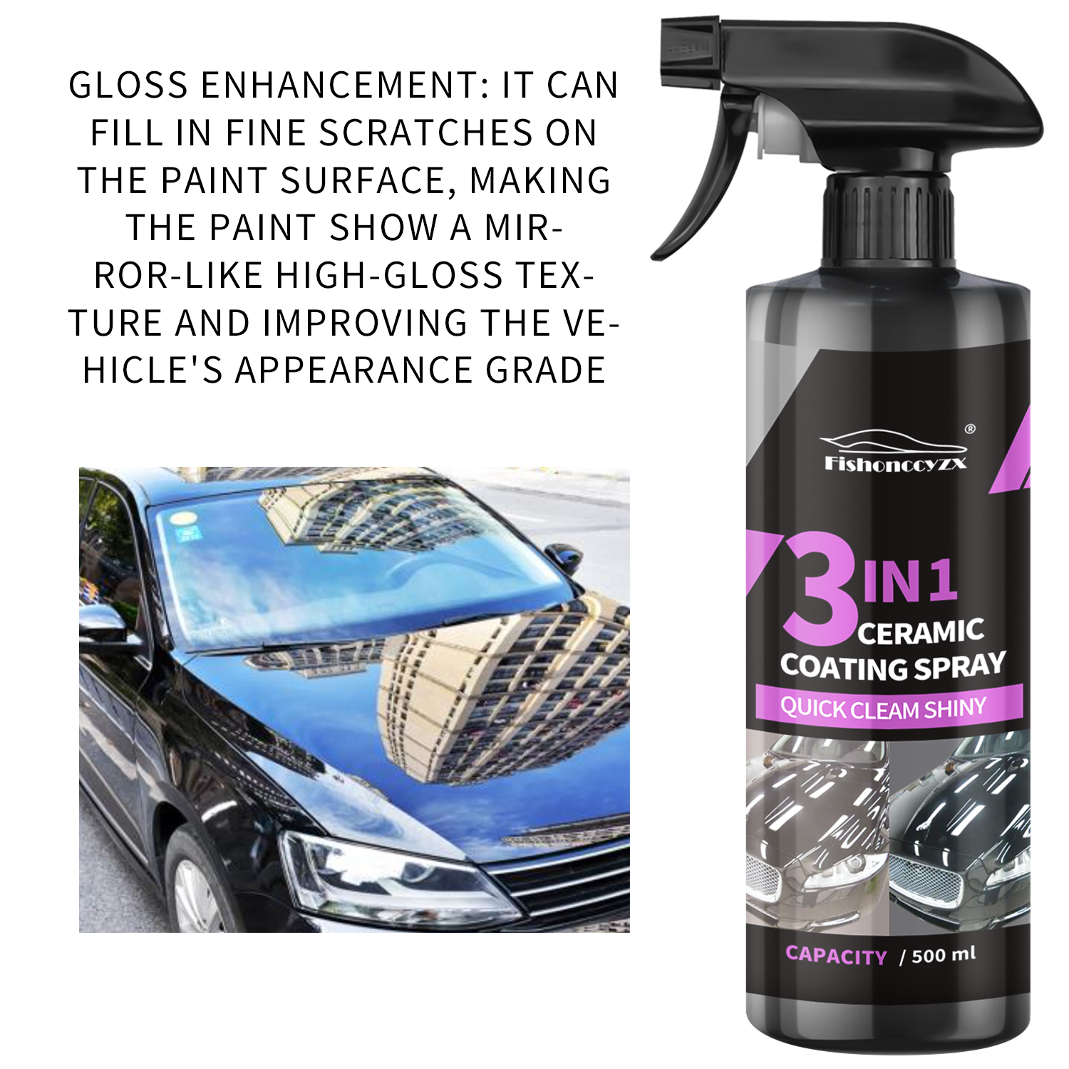 3 in 1 Car Ceramic Liquid Coat - Car Wax Ceramic Coating review and price