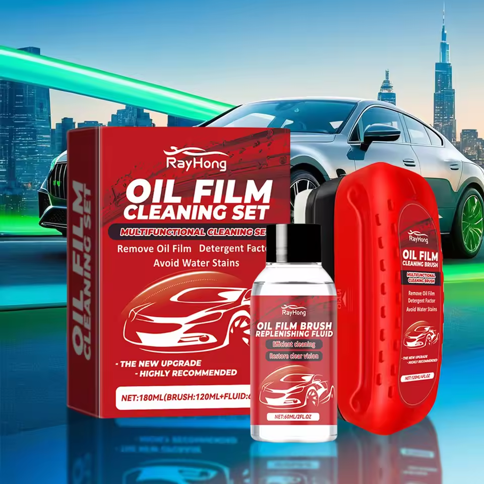 Car Glass Oil Film Remover Gla - Car Cleaning Brush review and price