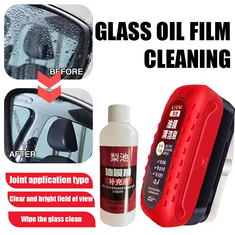 Car Glass Oil Film Remover Gla - Car Cleaning Brush review and price