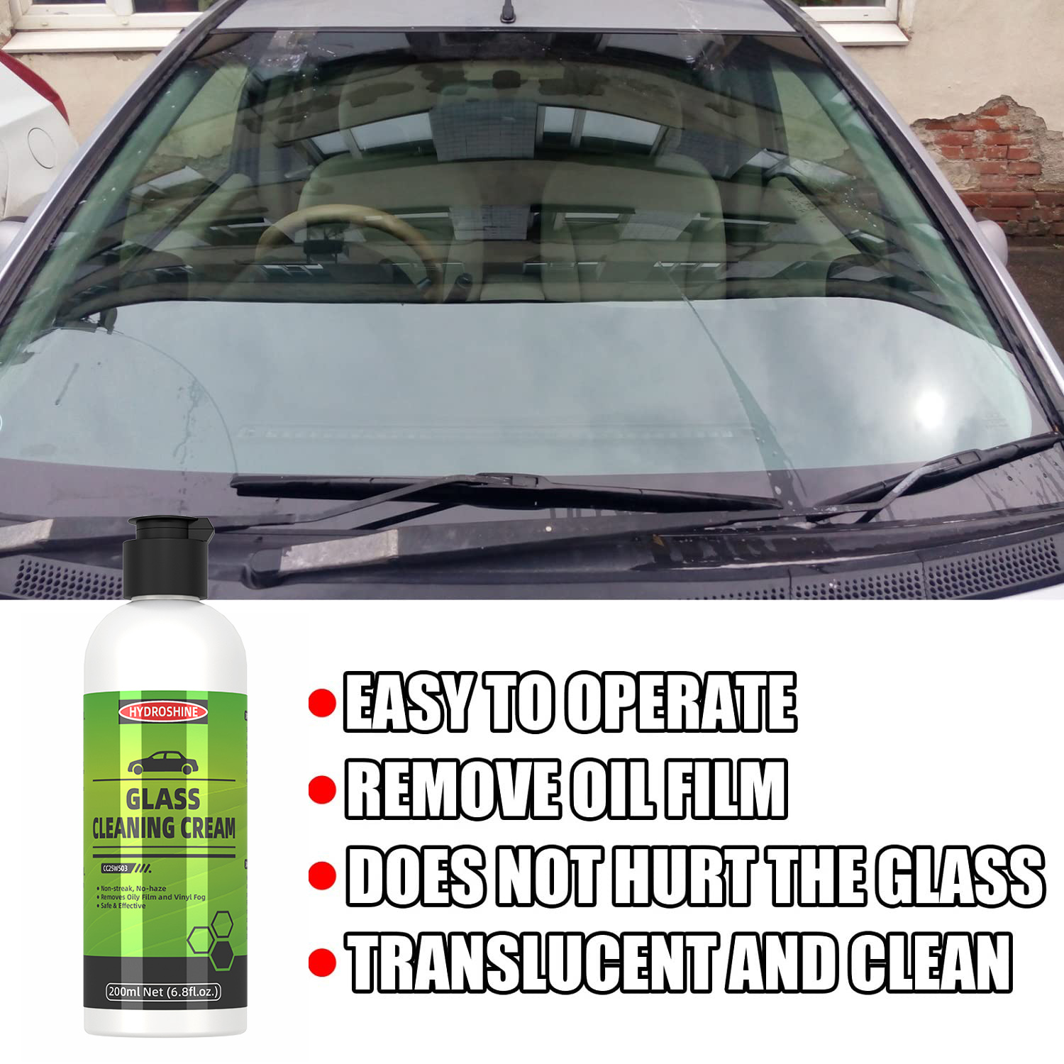 Hydroshine Car Glass Oil Film  - Glass Cleaner Streak review and price