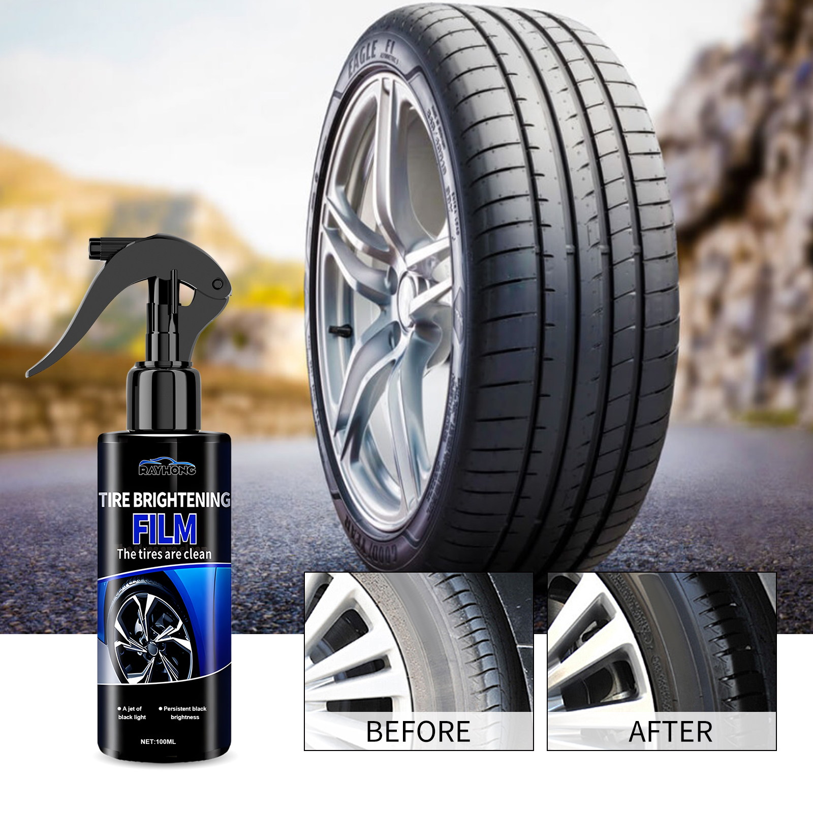 Car Tire Shine Coating Spray C - Tire Shine Spray Sealant review and price
