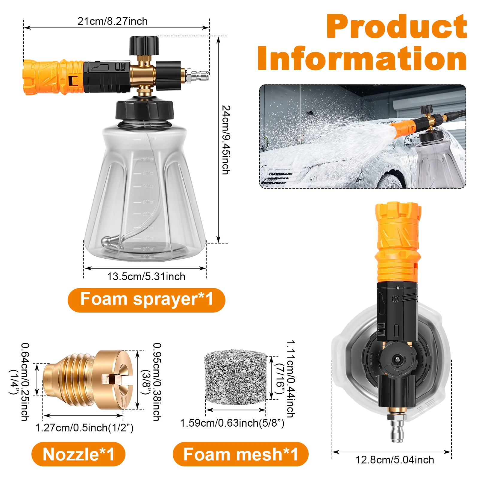 Foam Cannon for Pressure Washe - Foam Cannon Car Wash review and price