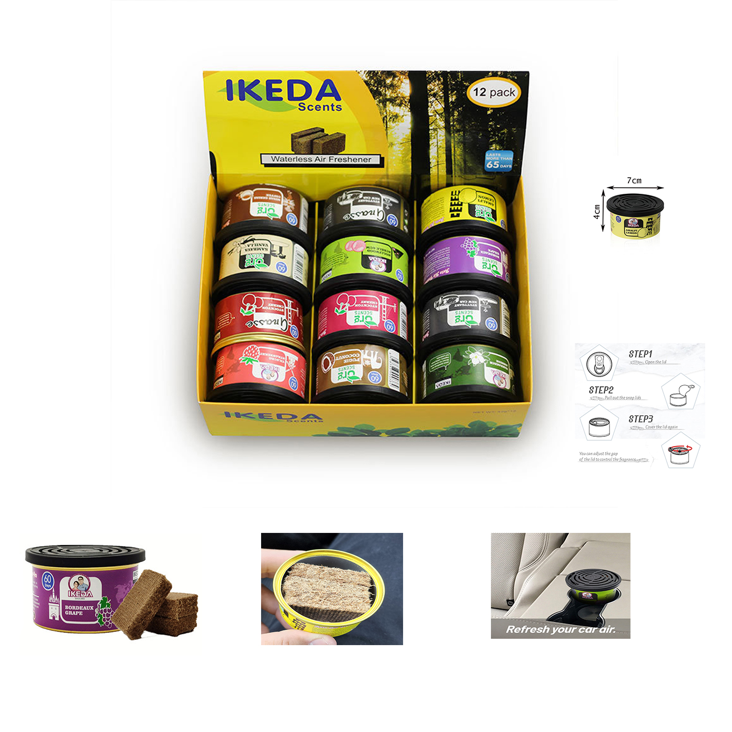 Car Air Fresheners:  Lemon Sce - Odor Eliminator Car review and price