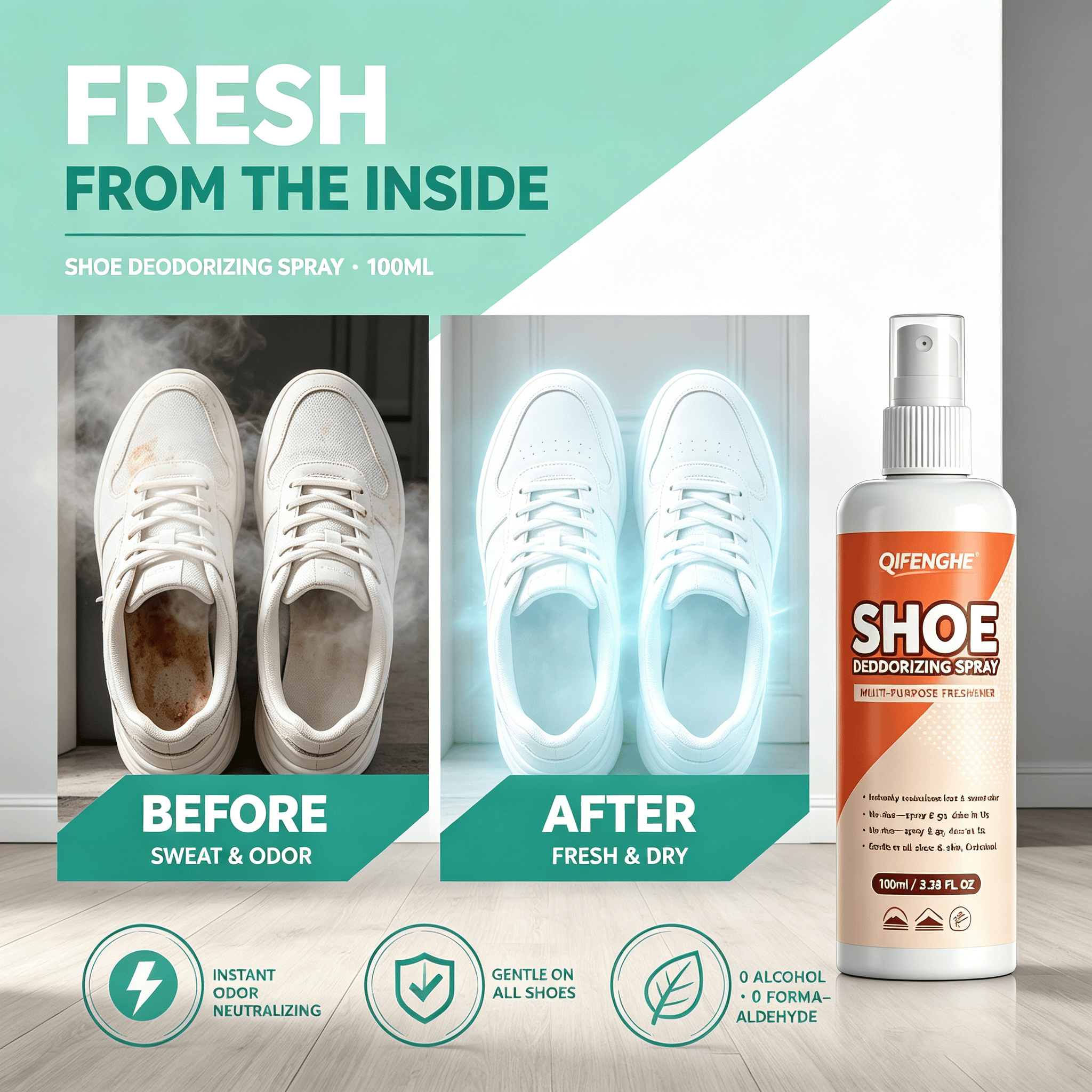 Shoe Deodorizer Spray 100ml –  - Odor Eliminator Car review and price