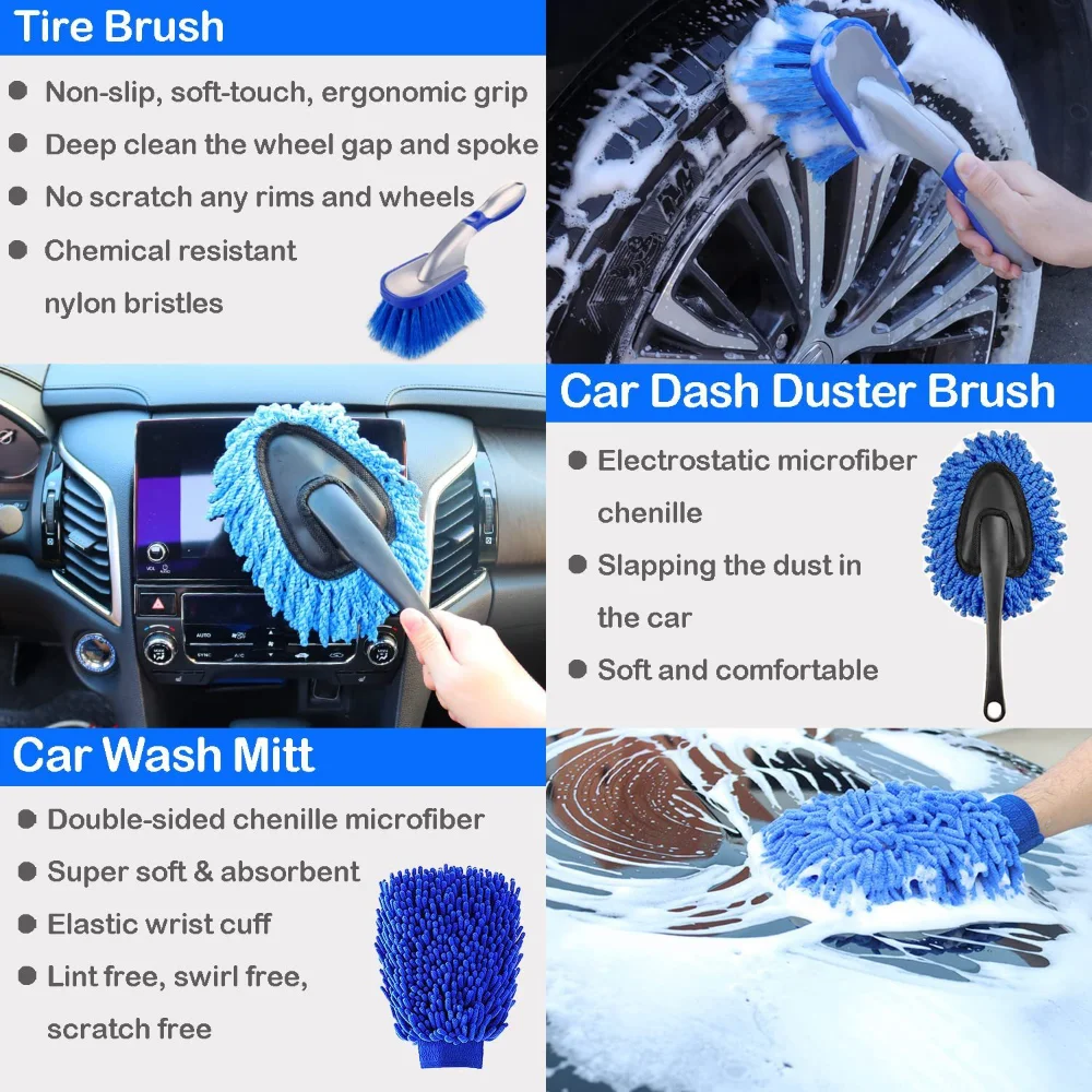 Car Wash Brush Set Detailing B - Dirt Brush Interior review and price