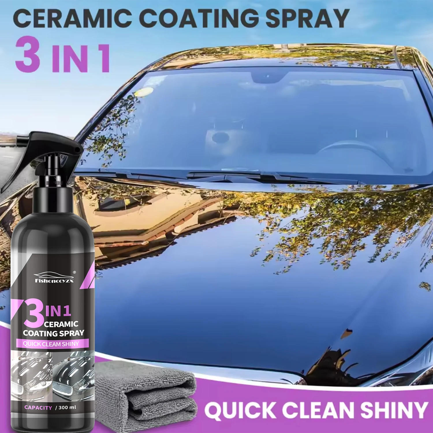 3 in 1 Car Ceramic Liquid Coat - Car Wax Ceramic Coating review and price