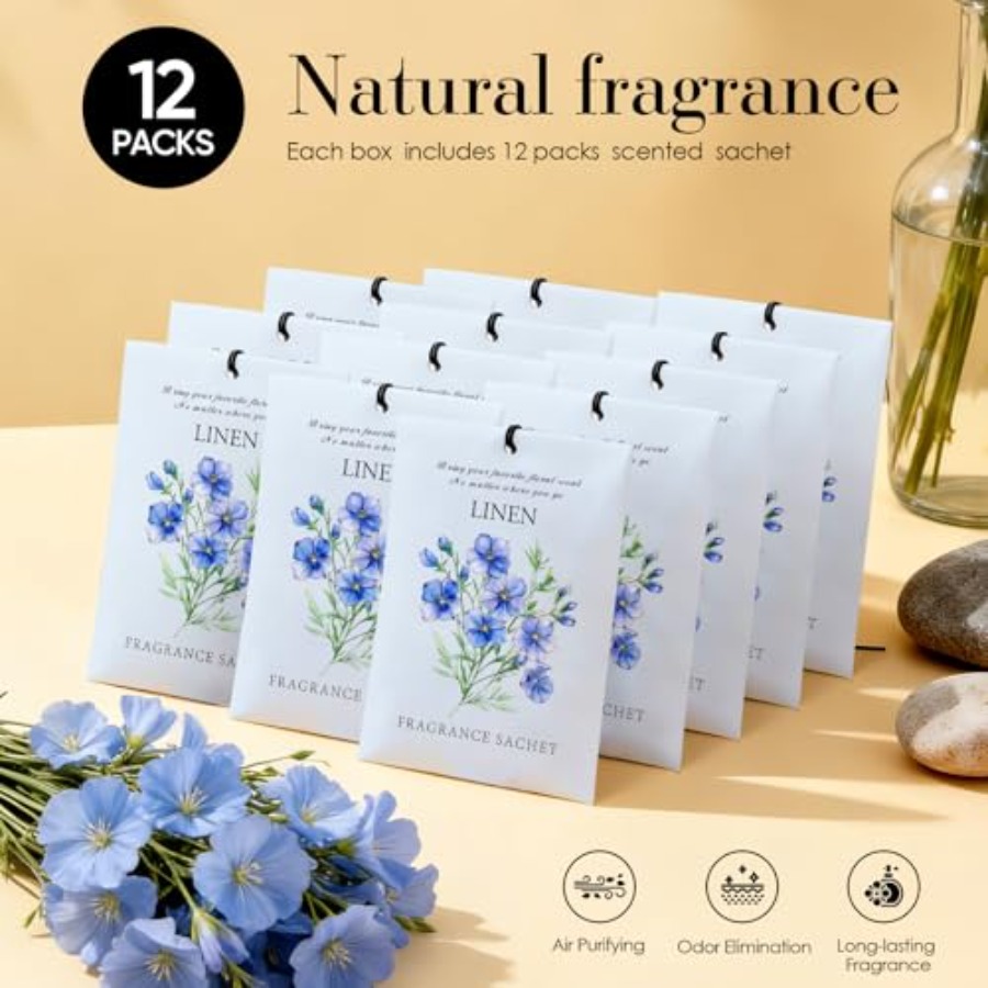 Scented Sachet Bags - 12 Pack  - Odor Eliminator Car review and price