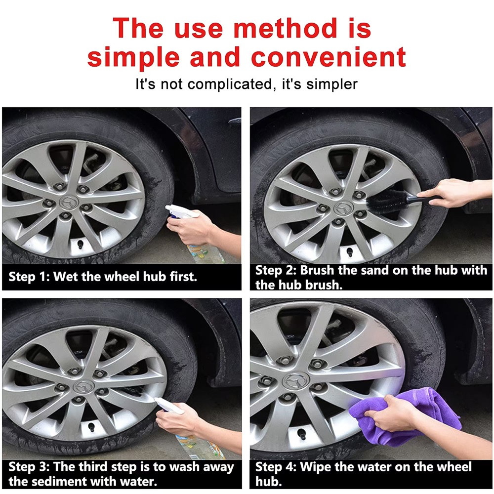 Car Wheel Brush Soft Bristle T - Wheel Cleaner Alloy review and price