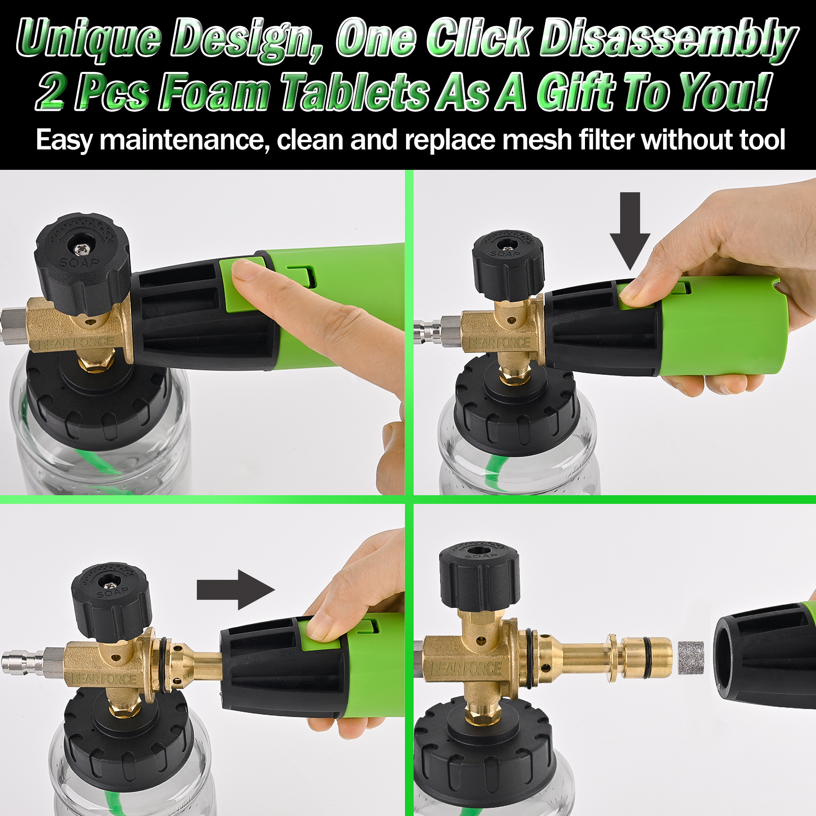 BEAR FORCE Pressure Washer Foa - Foam Cannon Car Wash review and price