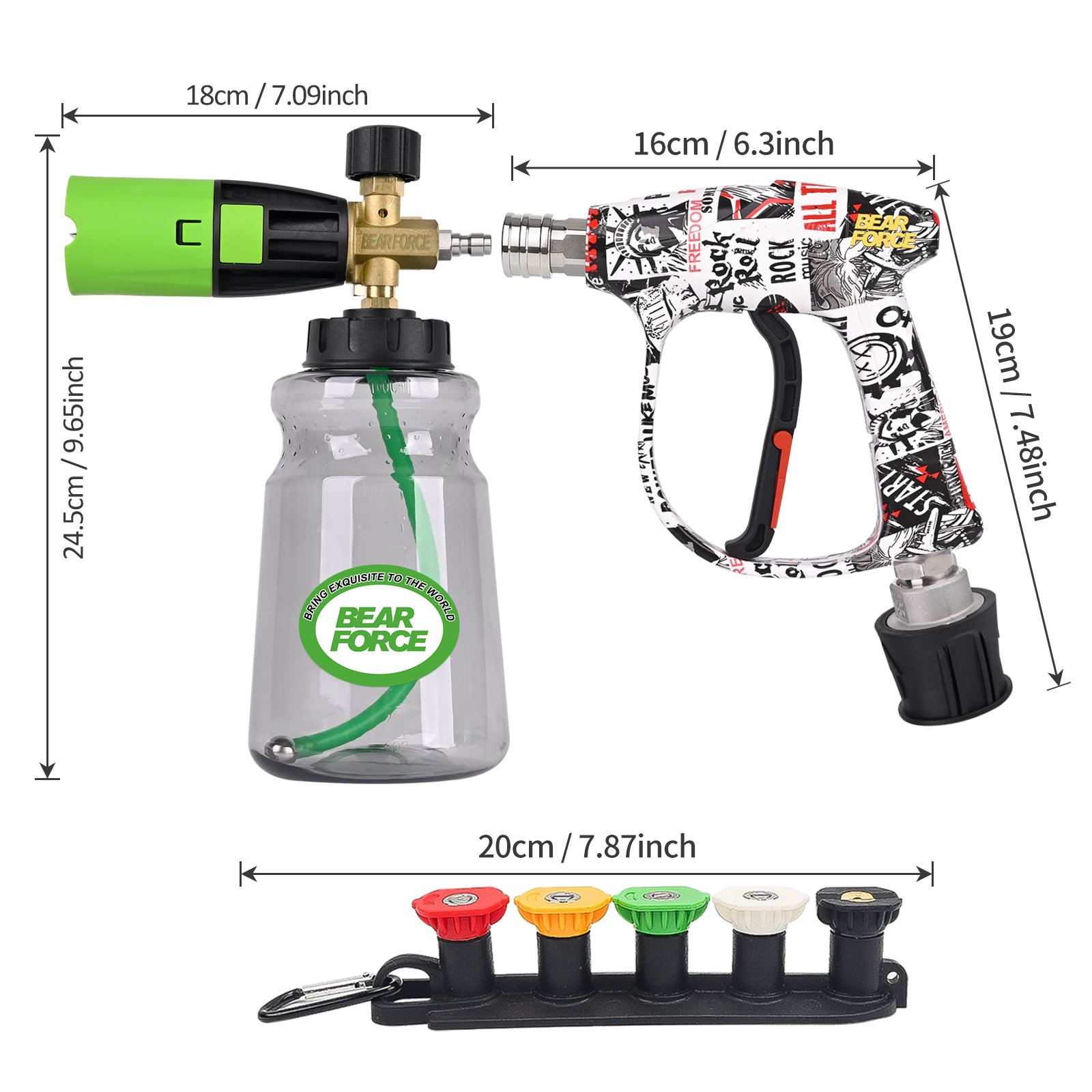 BEAR FORCE Pressure Washer Foa - Foam Cannon Car Wash review and price